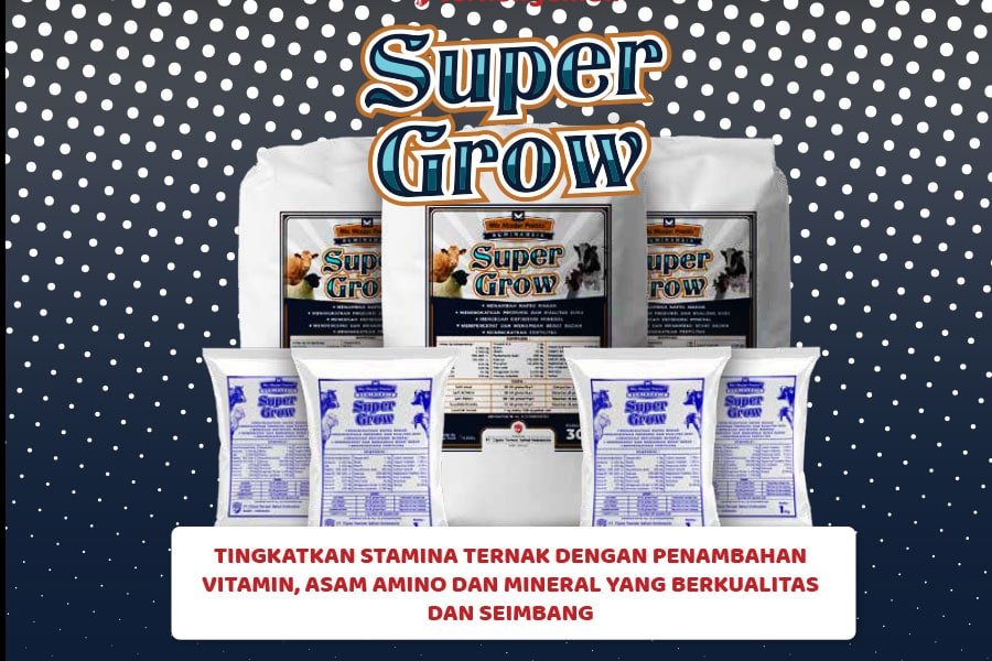 Premix Super Grow, Vitamin Kambing Biar Cepat Besar