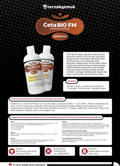 Brosur Probiotik Ceta Bio FM