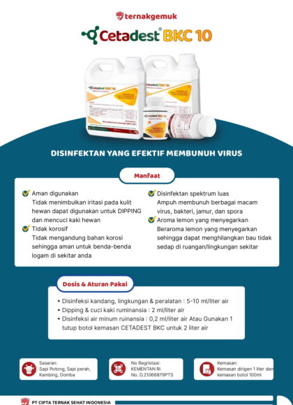 Brosur Disinfektan Cetadest BKC 10