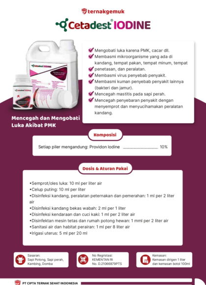 Brosur Disinfektan Cetadest IODINE